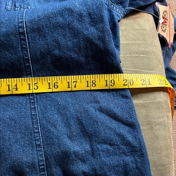 Bongo jeans long sleeve midi denim‎ dress/jacket size 8/M - Picture 7 of 14